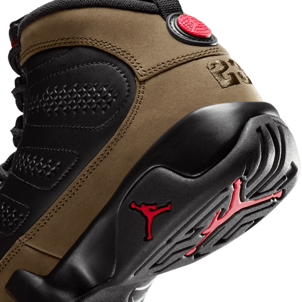 Big Kids' Air Jordan 9 Retro "Olive"