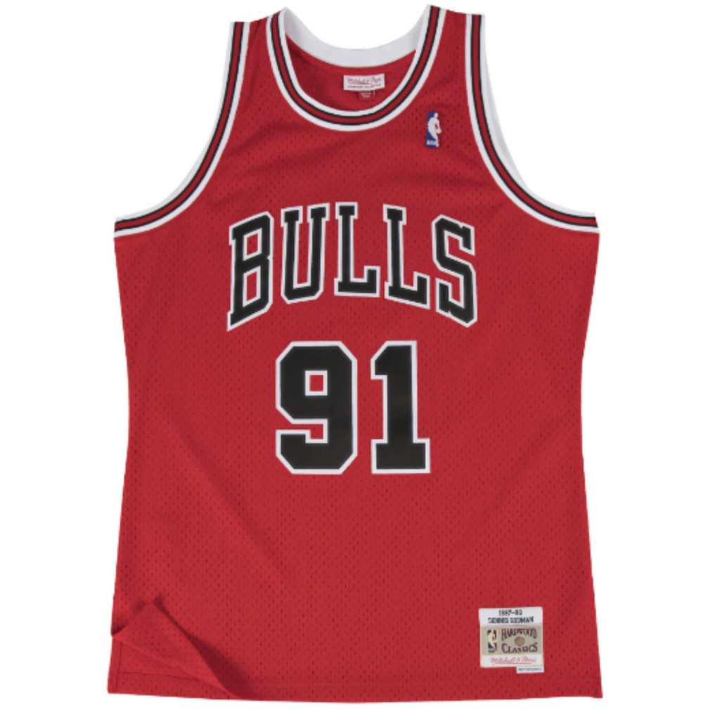 Mitchell And Ness Rodman #91 Black Bulls Swingman Jersey BLACK XL, Jerseys  -  Canada