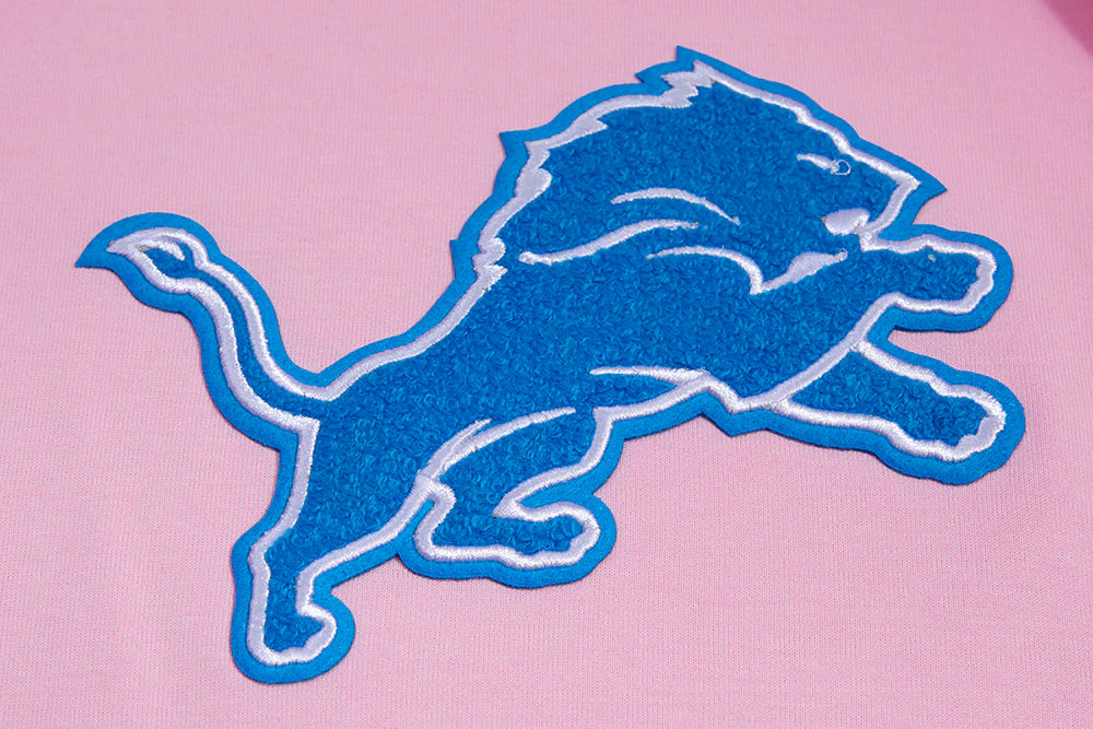 Men's/Women's Pro Standards Detroit Lions Classic Chenille NFL PO Hoodie "Pink"