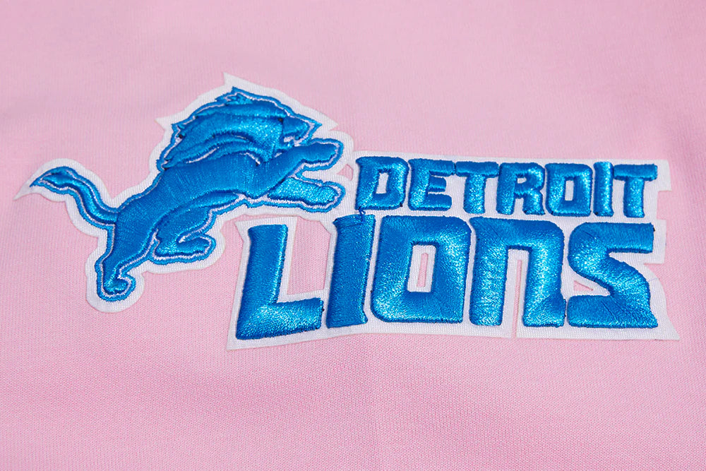 Men's/Women's Pro Standards Detroit Lions Classic Chenille NFL PO Hoodie "Pink"