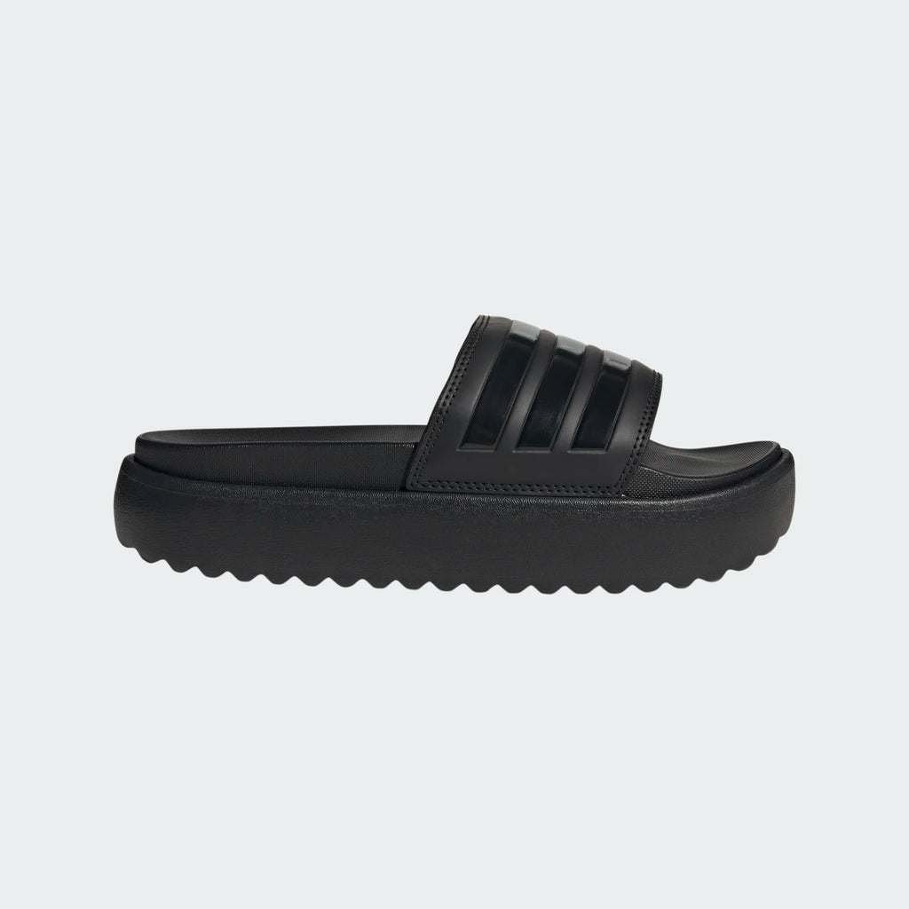 Women's Adidas Adilette Platform Slides "Core Black"