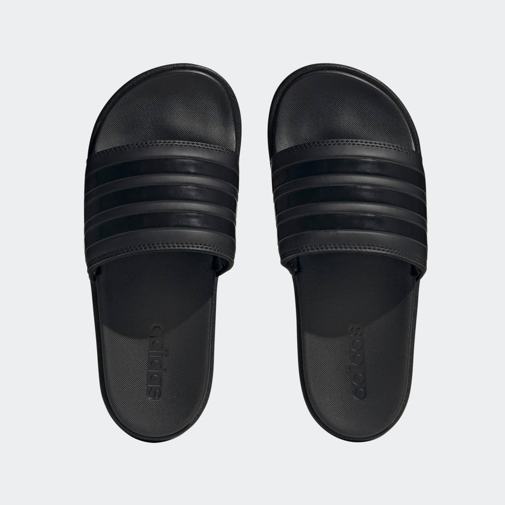 Women's Adidas Adilette Platform Slides "Core Black"