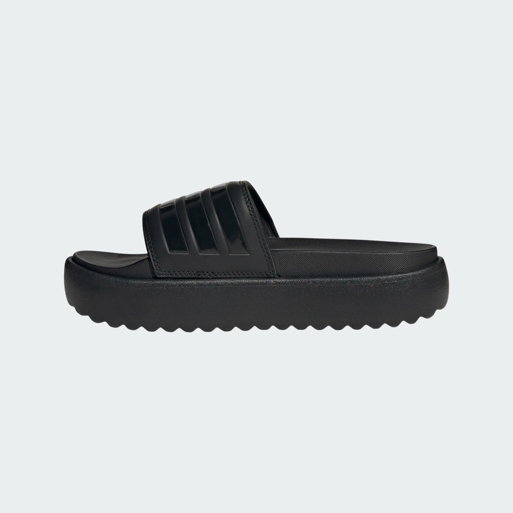 Women's Adidas Adilette Platform Slides "Core Black"