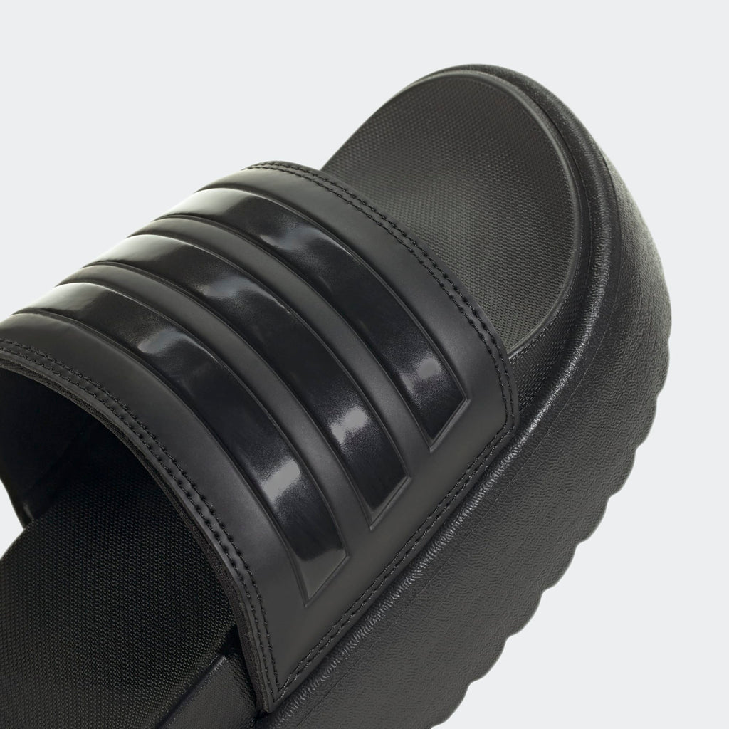 Women's Adidas Adilette Platform Slides "Core Black"