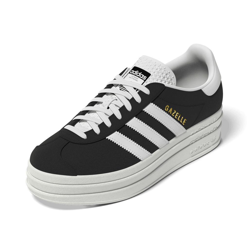 Women's Adidas Originals Gazelle BOLD " Core Black White"