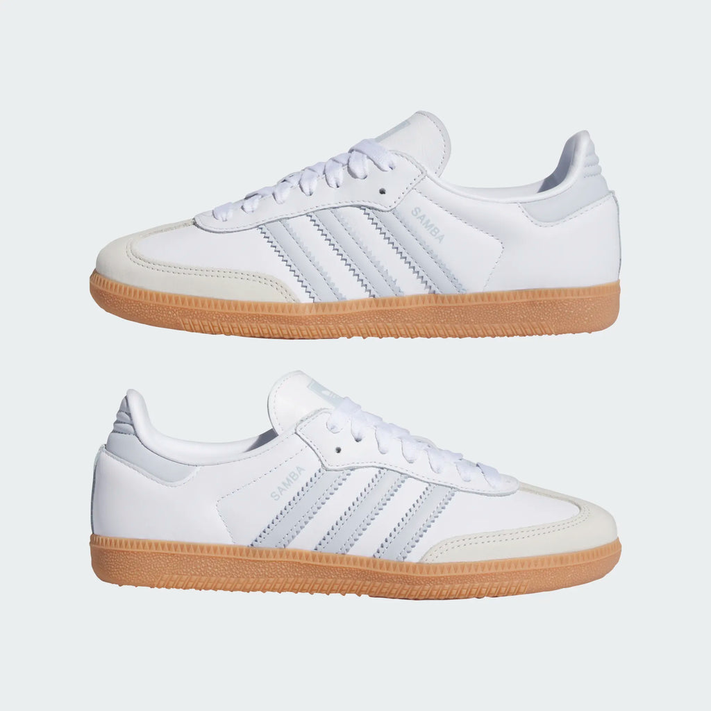 Women's Adidas Originals Samba OG "Cloud White Halo Blue"