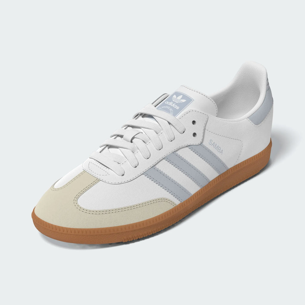 Women's Adidas Originals Samba OG "Cloud White Halo Blue"