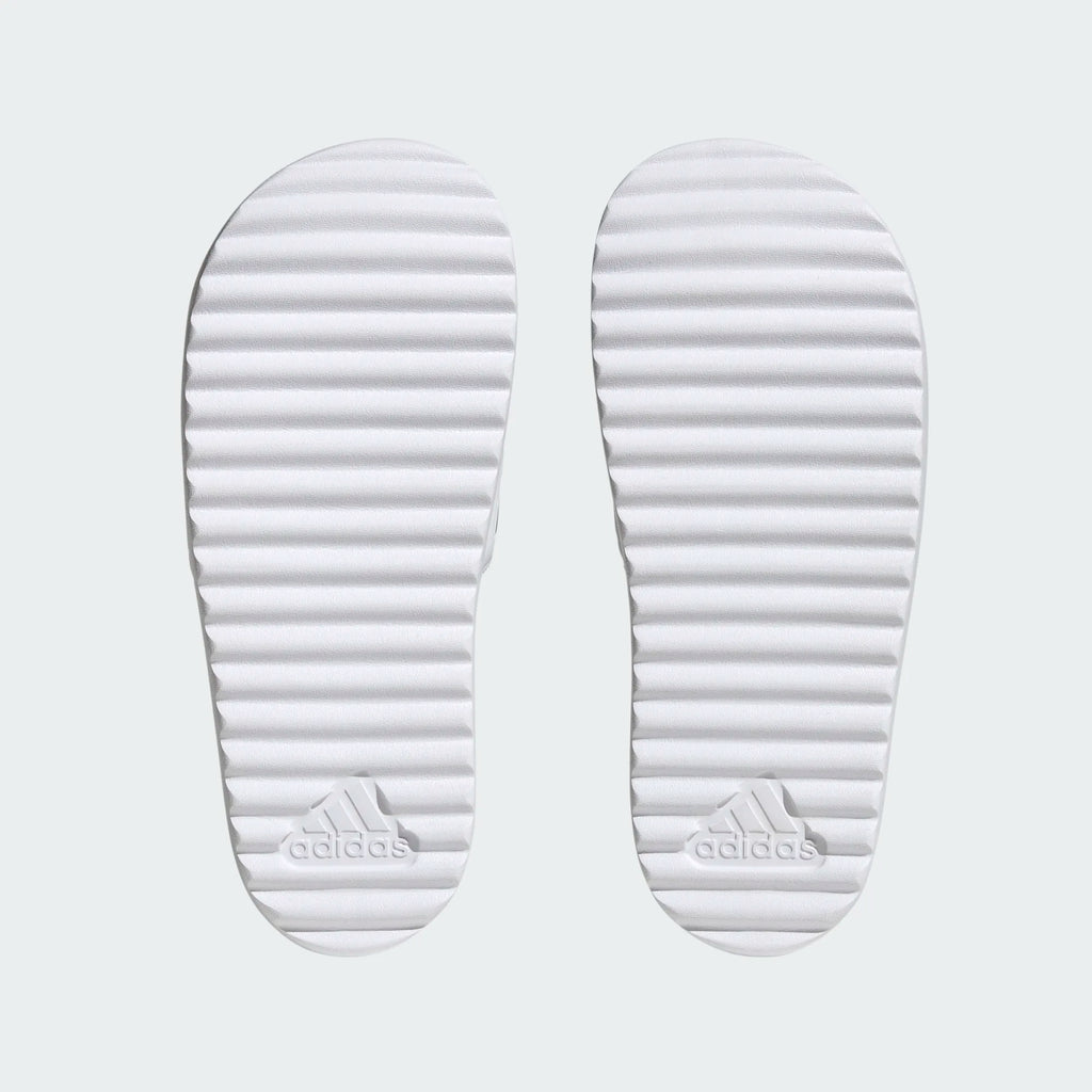 Women's Adidas Adilette Platform Slides "Cloud White Metallic"