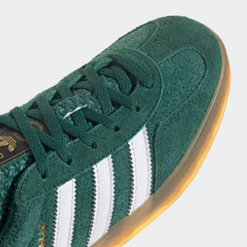 Women's Adidas Originals Gazelle Indoor Shoe "Collegiate Green Lucid Pink"