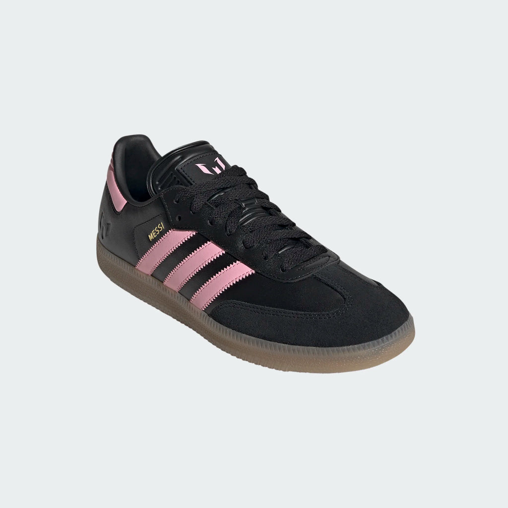 Men's/Women's Adidas Samba Messi "Core Black Pink Gold"