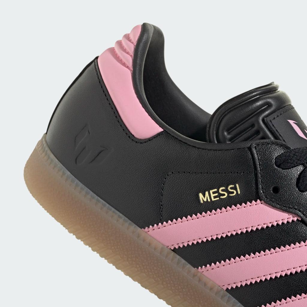 Men's/Women's Adidas Samba Messi "Core Black Pink Gold"