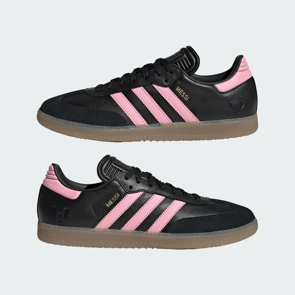 Men's/Women's Adidas Samba Messi "Core Black Pink Gold"