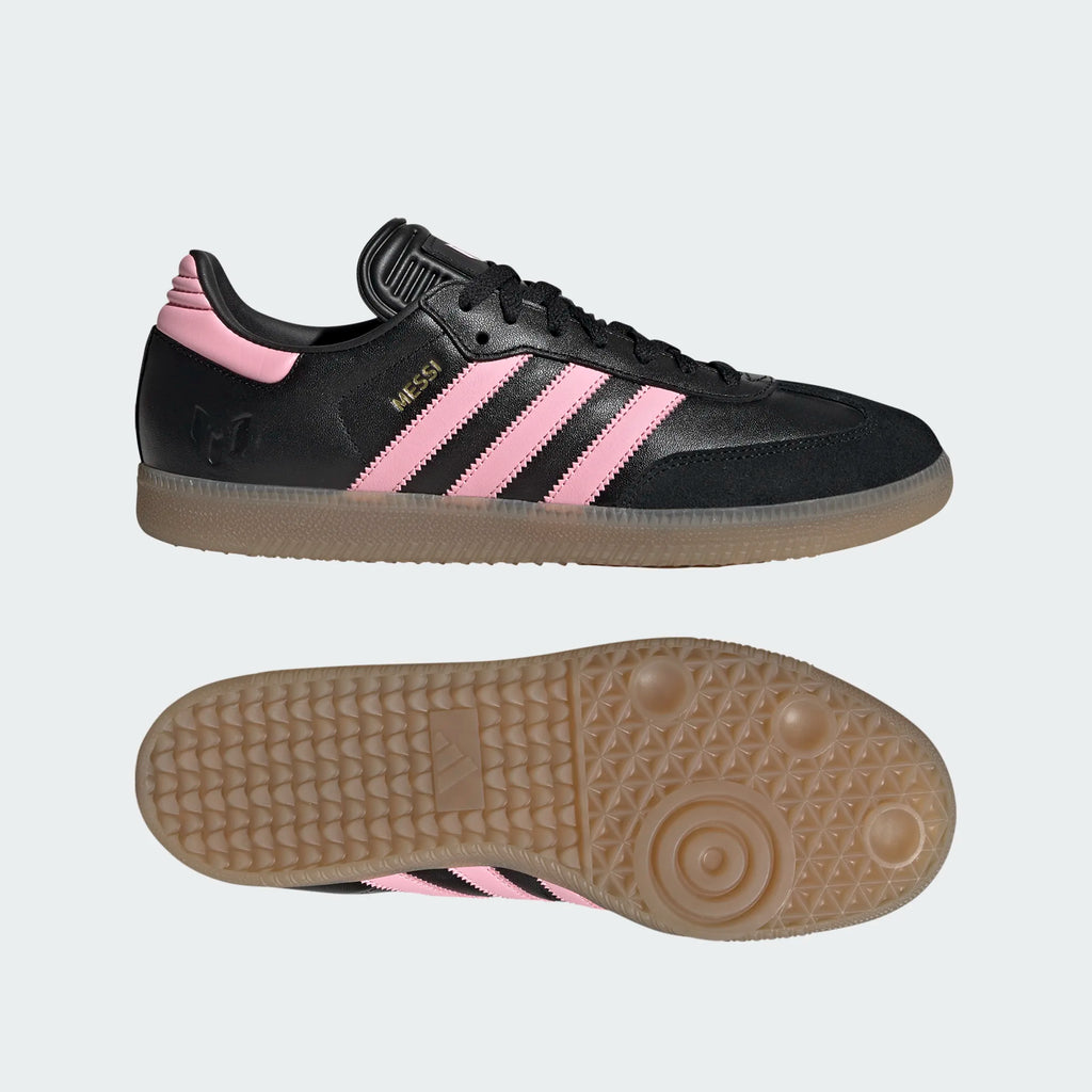 Men's/Women's Adidas Samba Messi "Core Black Pink Gold"