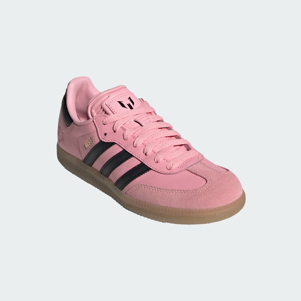 Big Kids' Adidas Samba Indoor Messi "Light Pink Black" (Unisex)