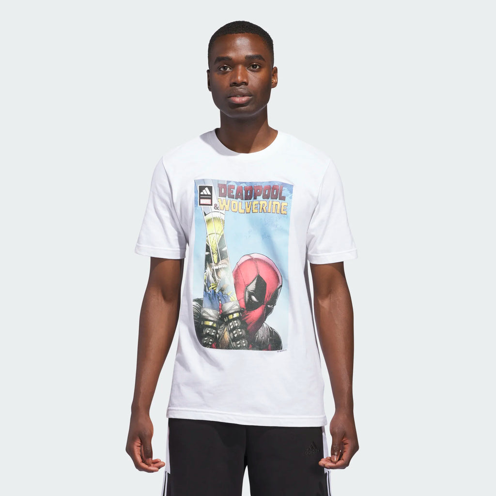 Men's Adidas Marvel Graphic Tee "Deadpool/Wolverine"