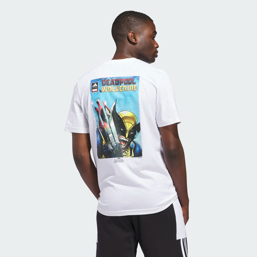 Men's Adidas Marvel Graphic Tee "Deadpool/Wolverine"