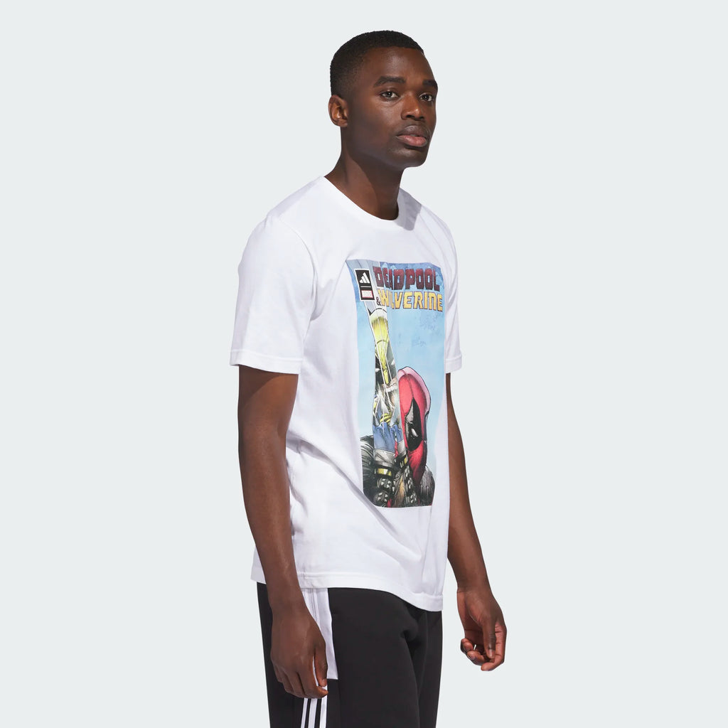 Men's Adidas Marvel Graphic Tee "Deadpool/Wolverine"