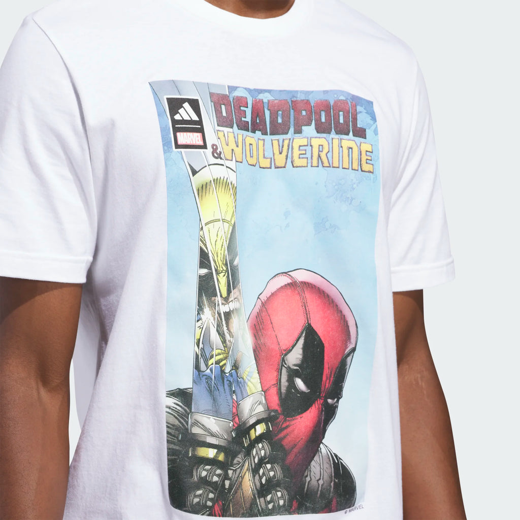 Men's Adidas Marvel Graphic Tee "Deadpool/Wolverine"