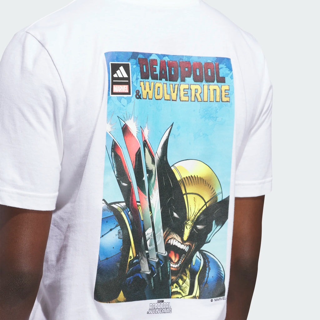 Men's Adidas Marvel Graphic Tee "Deadpool/Wolverine"