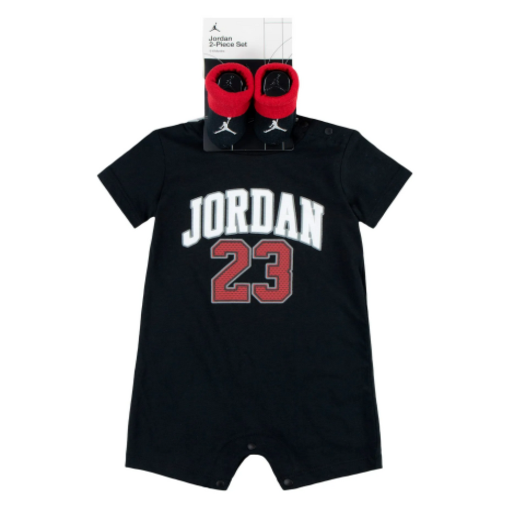Baby/Toddler Jordan 23 Romper & Bootie Set (2Piece Set) "Black"