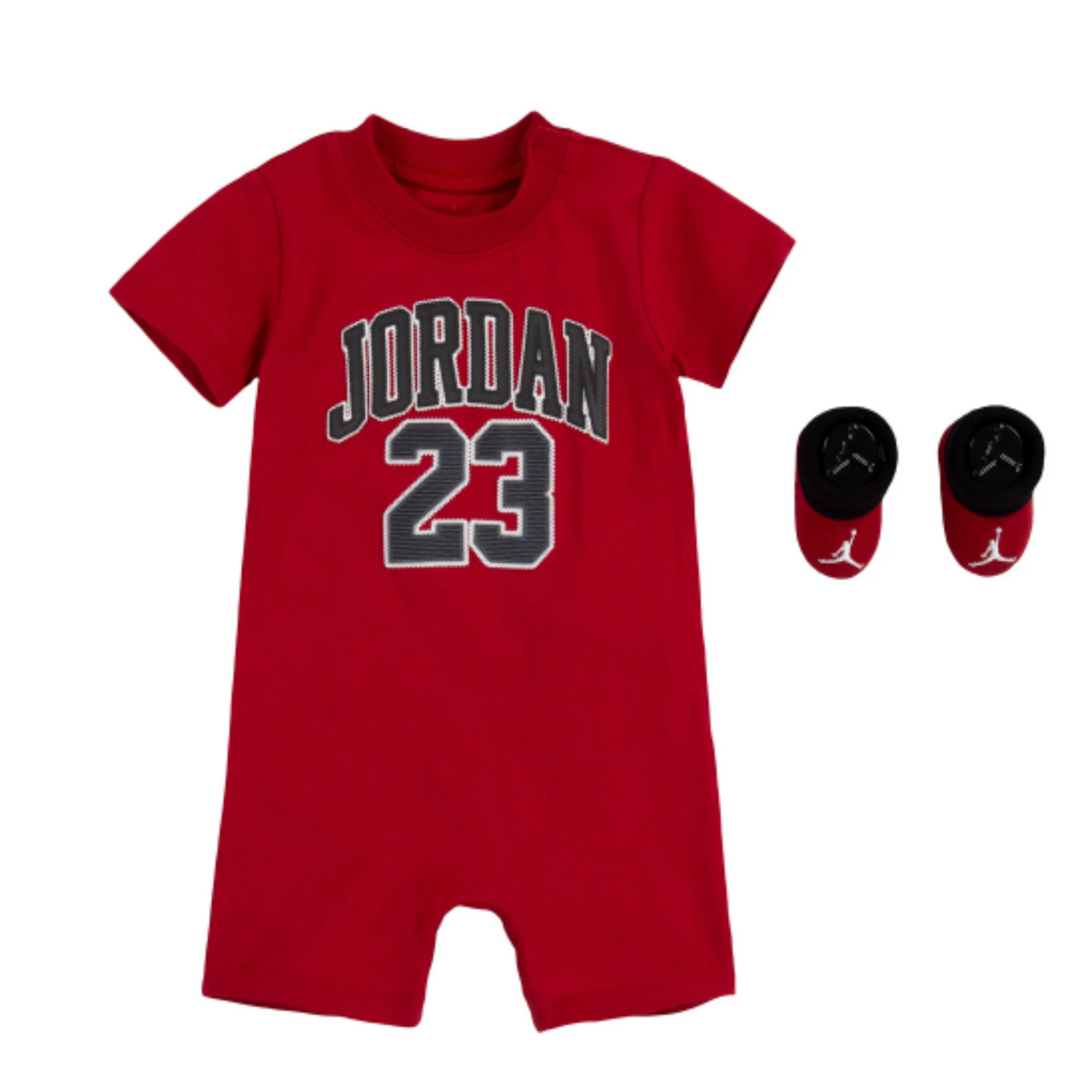 Baby/Toddler Jordan 23 Romper & Bootie Set (2Piece Set) "Red"