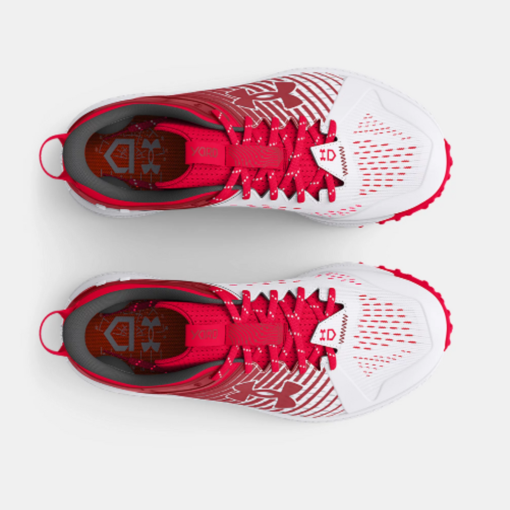 Men's Under Armour Yard Turf Baseball Shoes 'Red White"