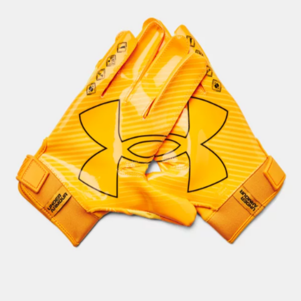 Men's Under Armour F9 Nitro Football Gloves "Steeltown Gold"