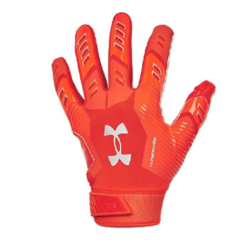 Men's Under Armour F9 Nitro Football Gloves "Orange"