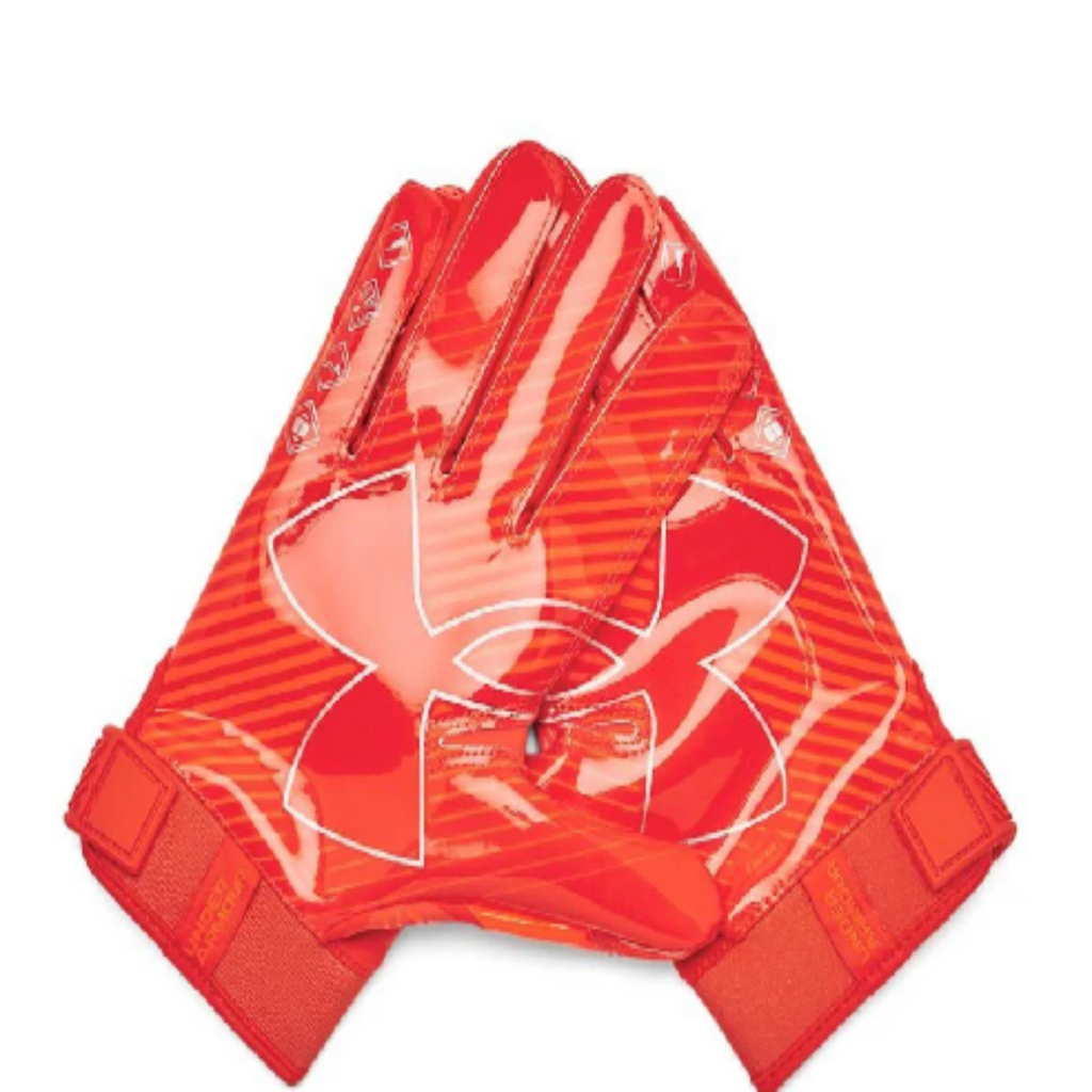 Men's Under Armour F9 Nitro Football Gloves "Orange"