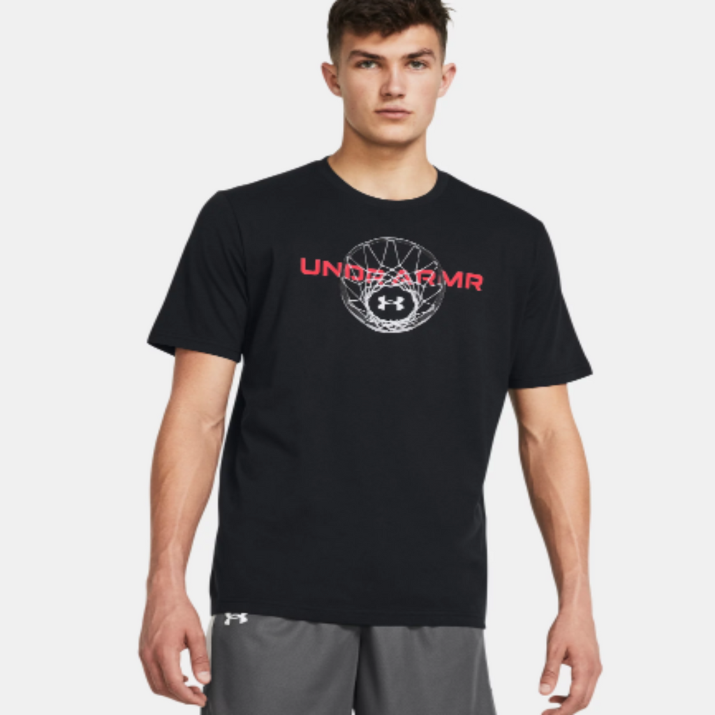 Men's Under Armour Basketball Net Wordmark Short Sleeve