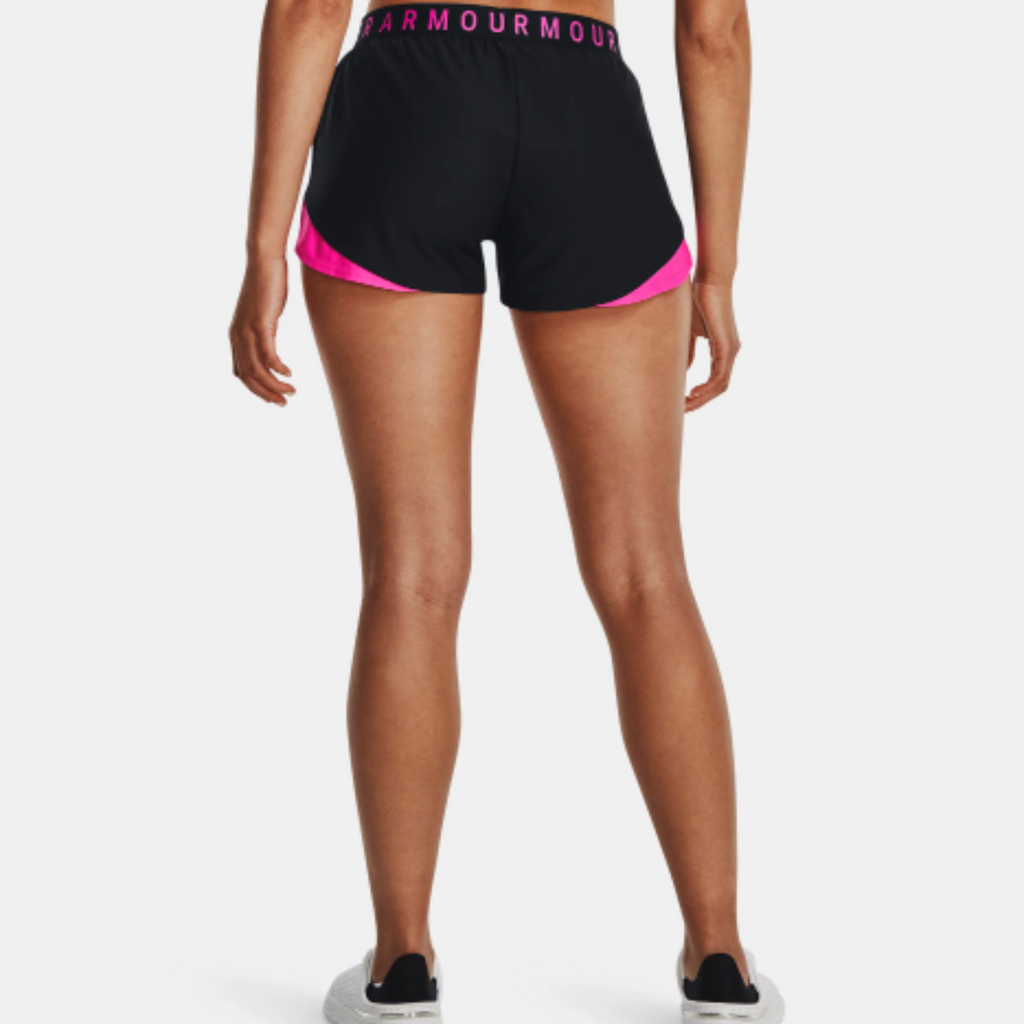 Women's Under Armour Play Up 3.0 Shorts "Black Rebel Pink"