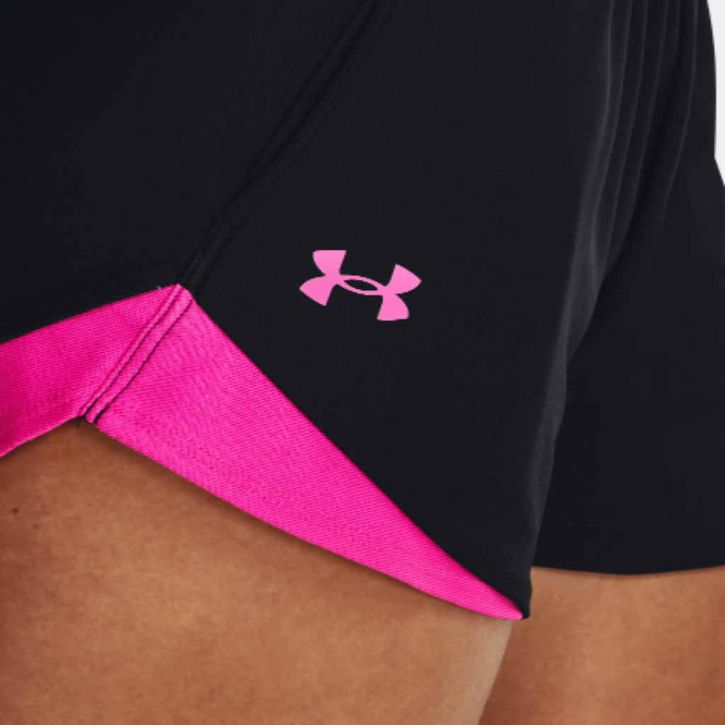 Women's Under Armour Play Up 3.0 Shorts "Black Rebel Pink"