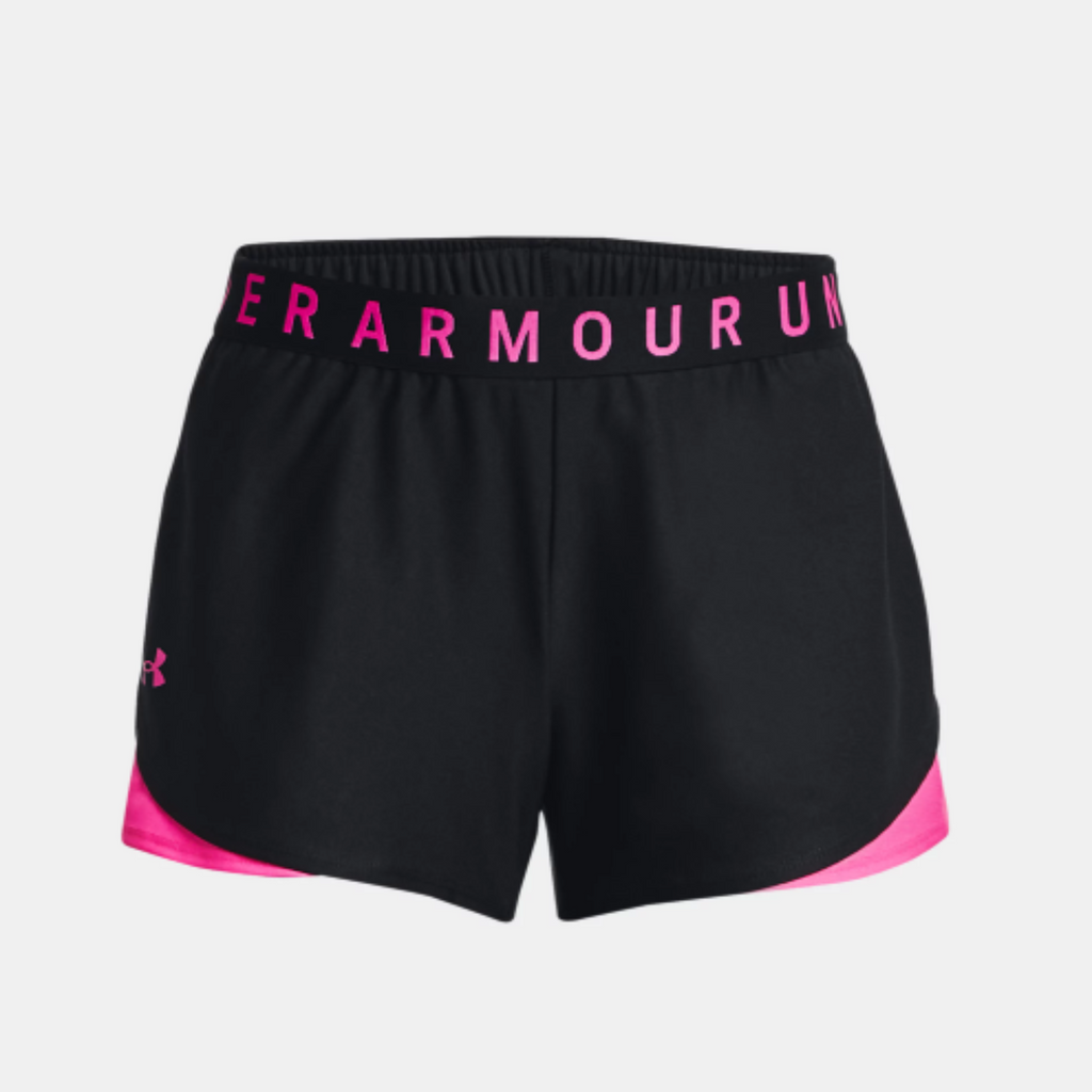 Women's Under Armour Play Up 3.0 Shorts "Black Rebel Pink"