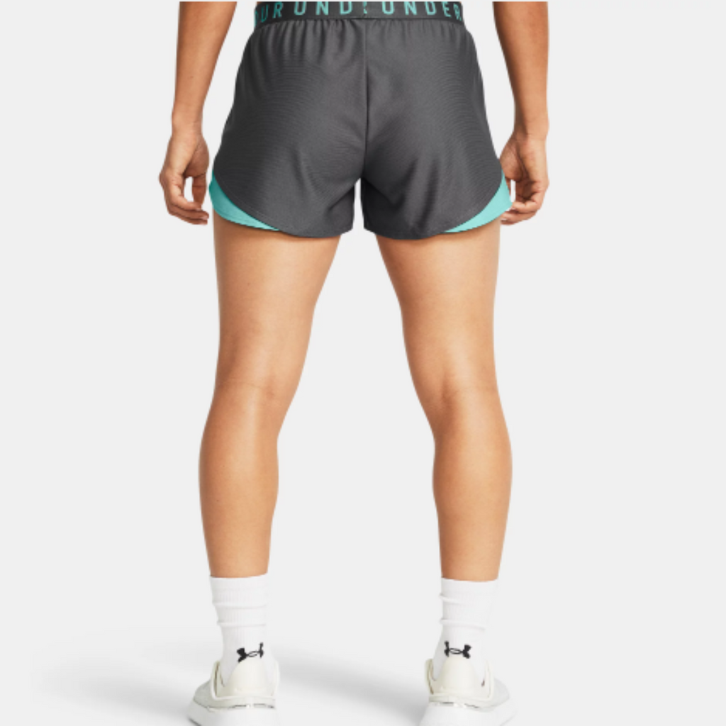 Women's Under Armour Play Up 3.0 Shorts "Castlerock Radial Turquoise"