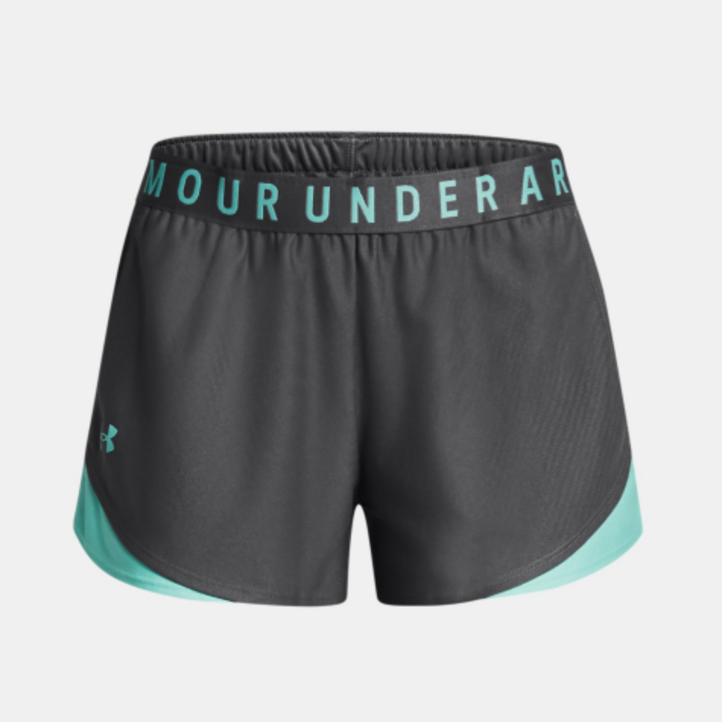 Women's Under Armour Play Up 3.0 Shorts "Castlerock Radial Turquoise"