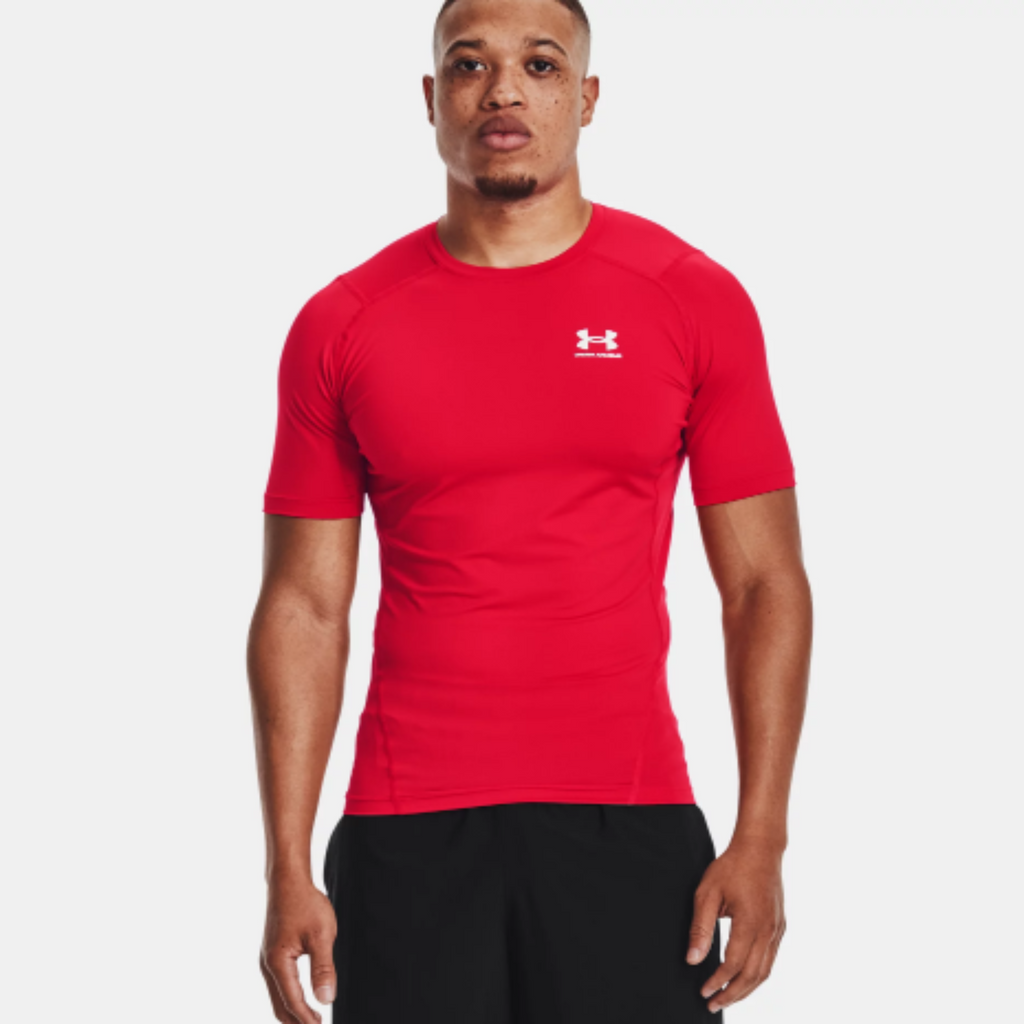 Men's Under Armour HeatGear® Short Sleeve "Red/White"