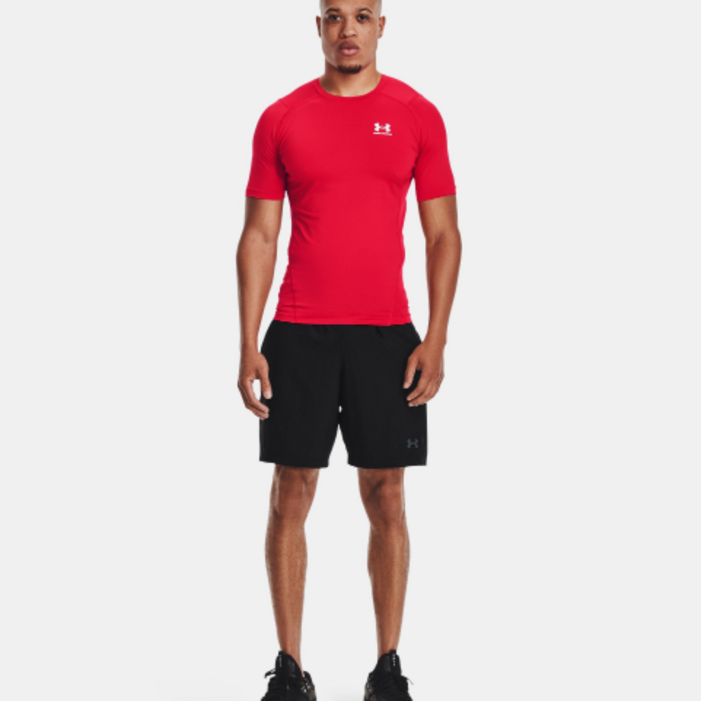 Men's Under Armour HeatGear® Short Sleeve "Red/White"