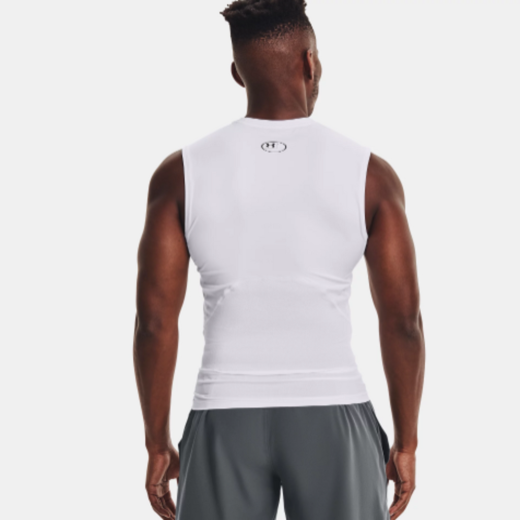 Men's Under Armour HeatGear® Sleeveless "White Black"