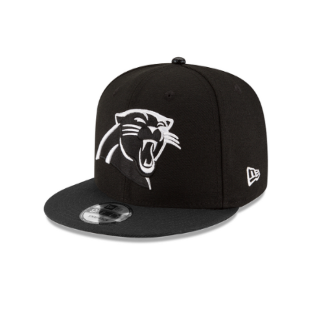 Carolina Panthers New Era Black White 9FIFTY Snapback