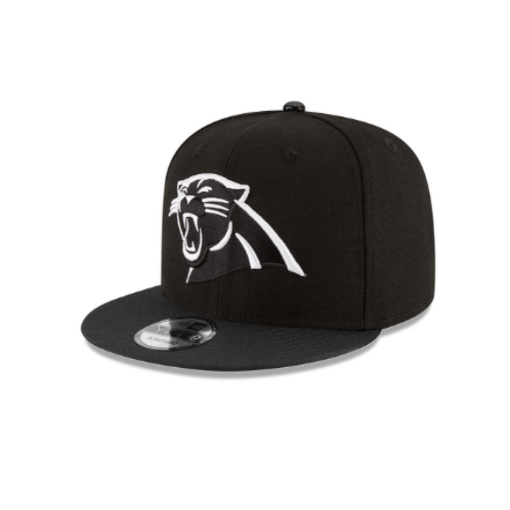 Carolina Panthers New Era Black White 9FIFTY Snapback