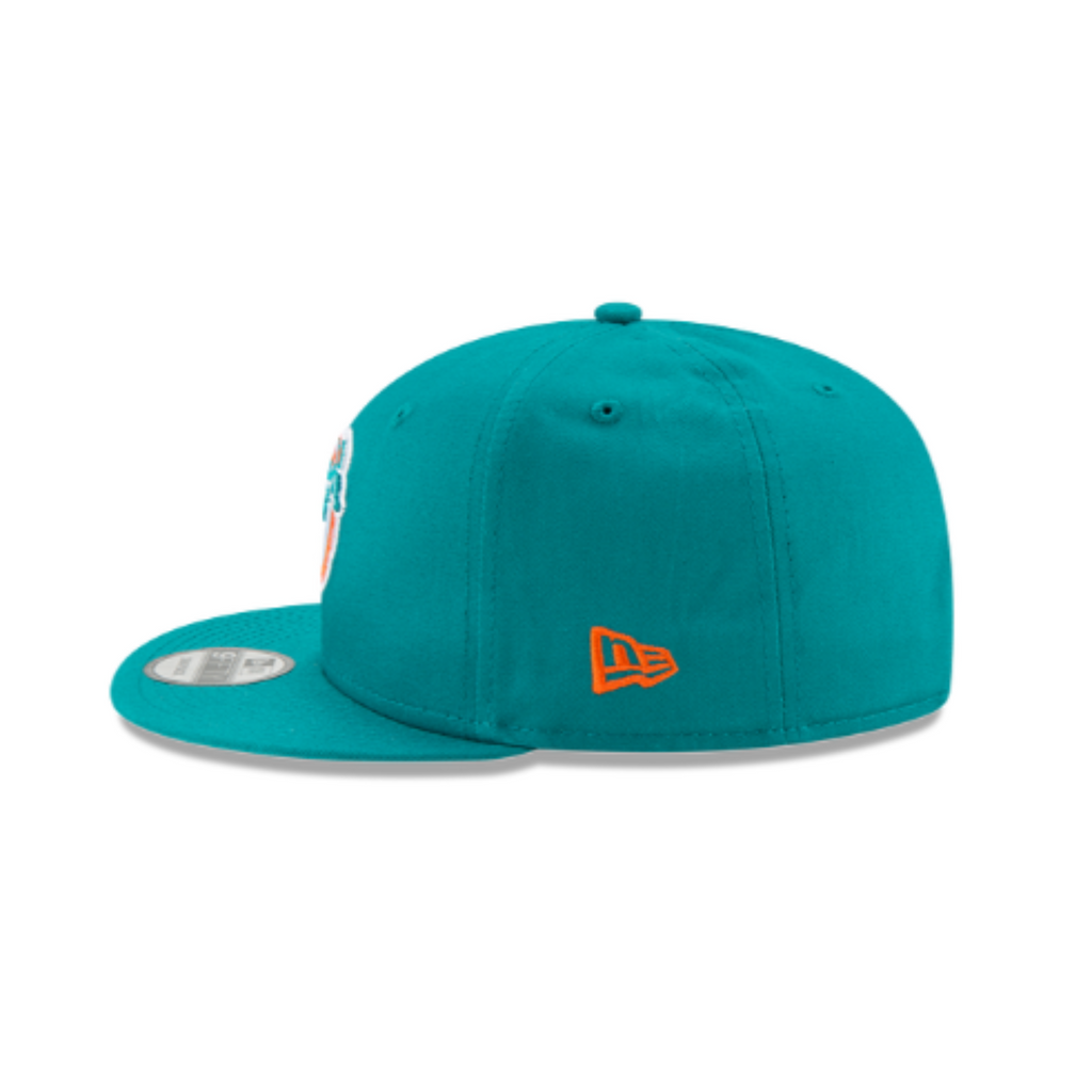 Miami Dolphins New Era Teal/White/Orange Basic 9Fifty Snapback