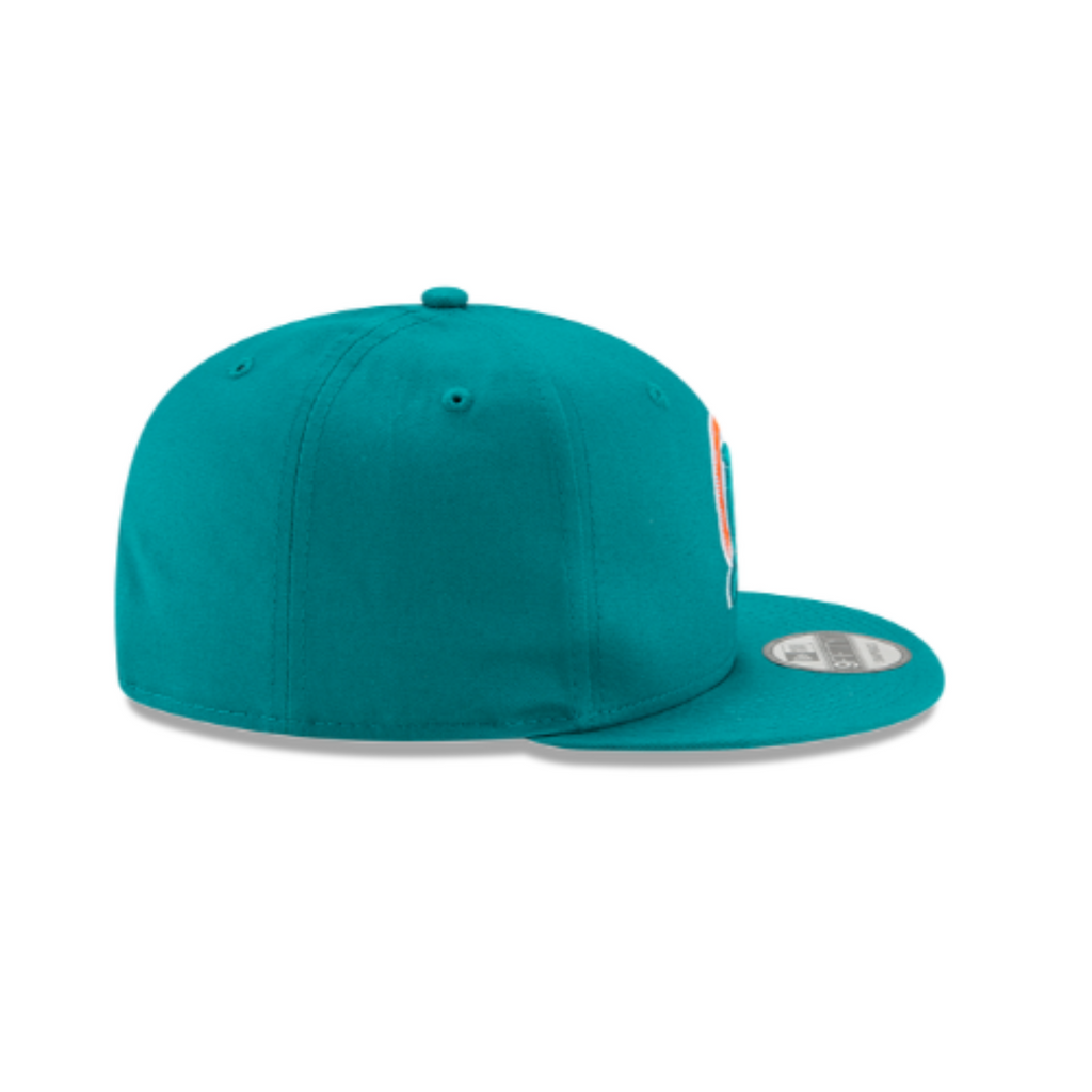 Miami Dolphins New Era Teal/White/Orange Basic 9Fifty Snapback