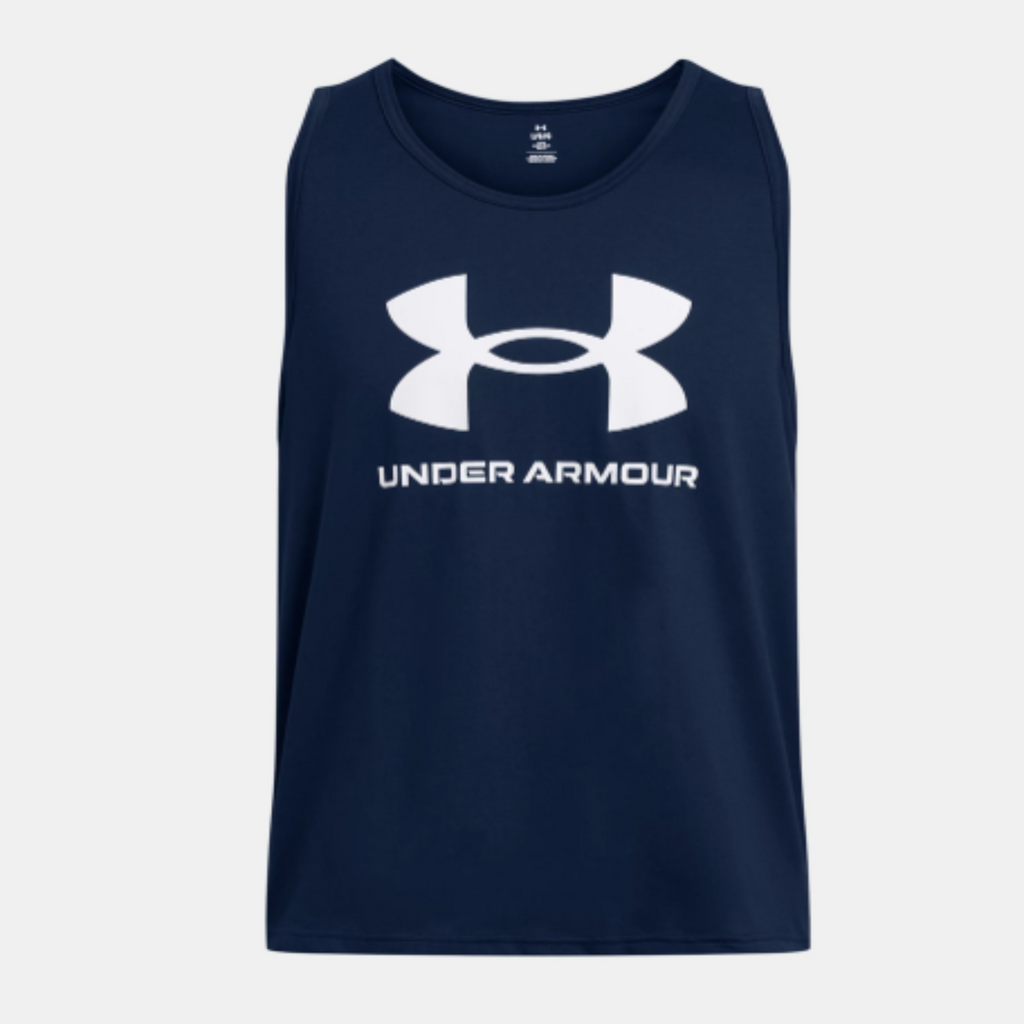 Men's Under Armour Sportstyle Logo Tank "Academy/White"