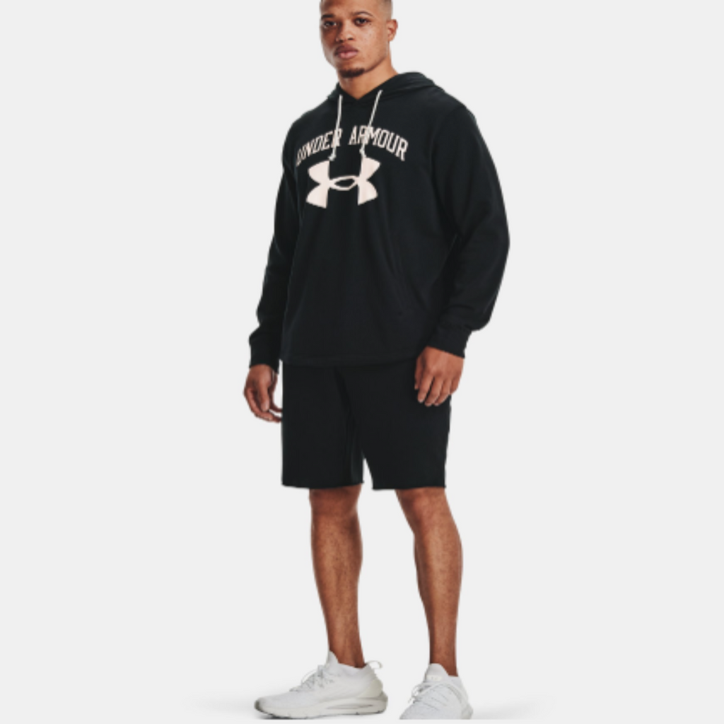 Men's Under Armour Rival Terry Shorts (Black /Onyx White)