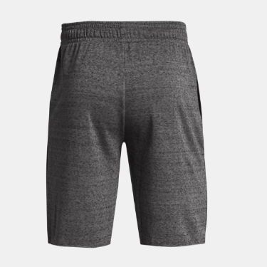 Men's Under Armour Rival Terry Shorts (Castlerock Light Heather/Onyx White)