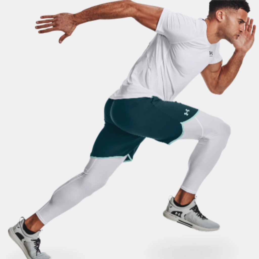 Men's Under Armour HeatGear® Leggings "White Black"