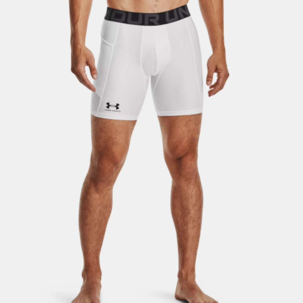 Men's Under Armour HeatGear® Compression Shorts "White/Black"