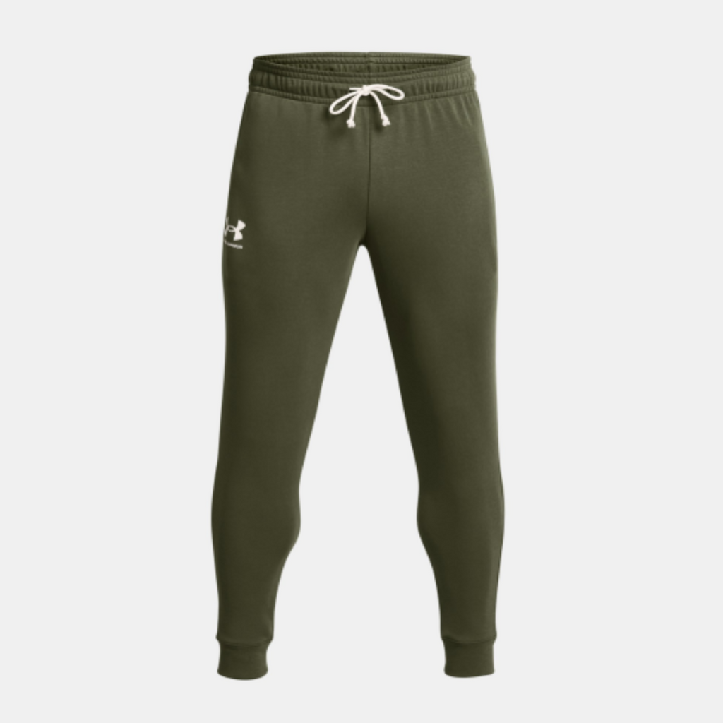 Men's Under Armour Rival Terry Joggers "Marine OD Green Onyx White"