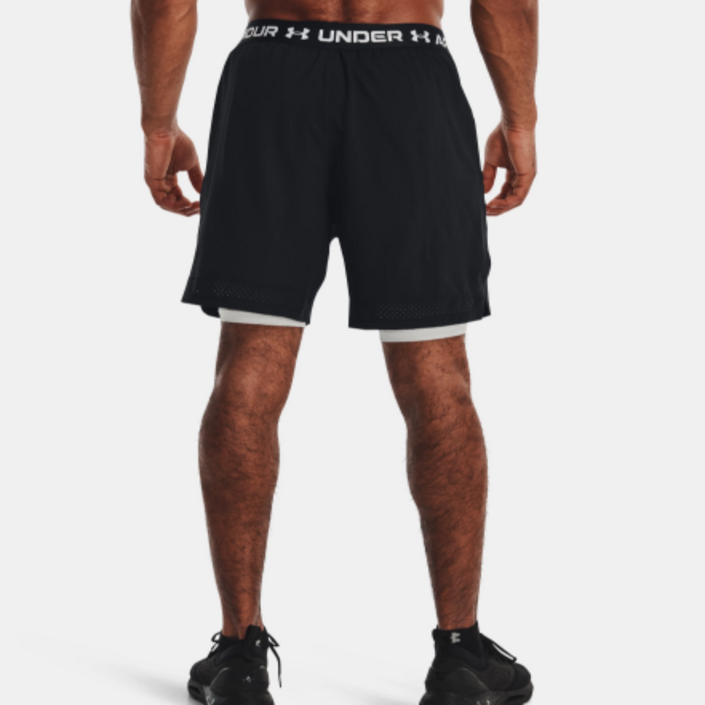 Men's Under Armour Vanish Woven 2-in-1 Shorts "Black White"