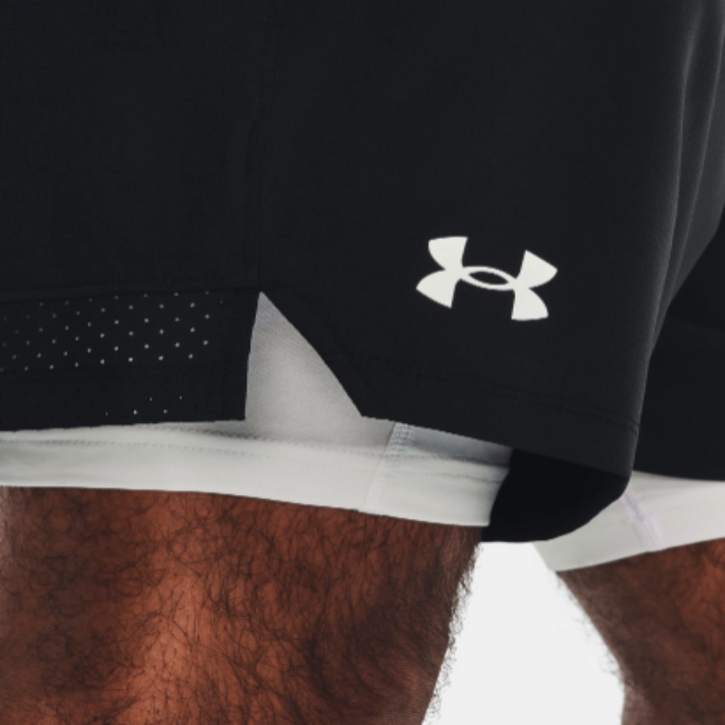 Men's Under Armour Vanish Woven 2-in-1 Shorts "Black White"